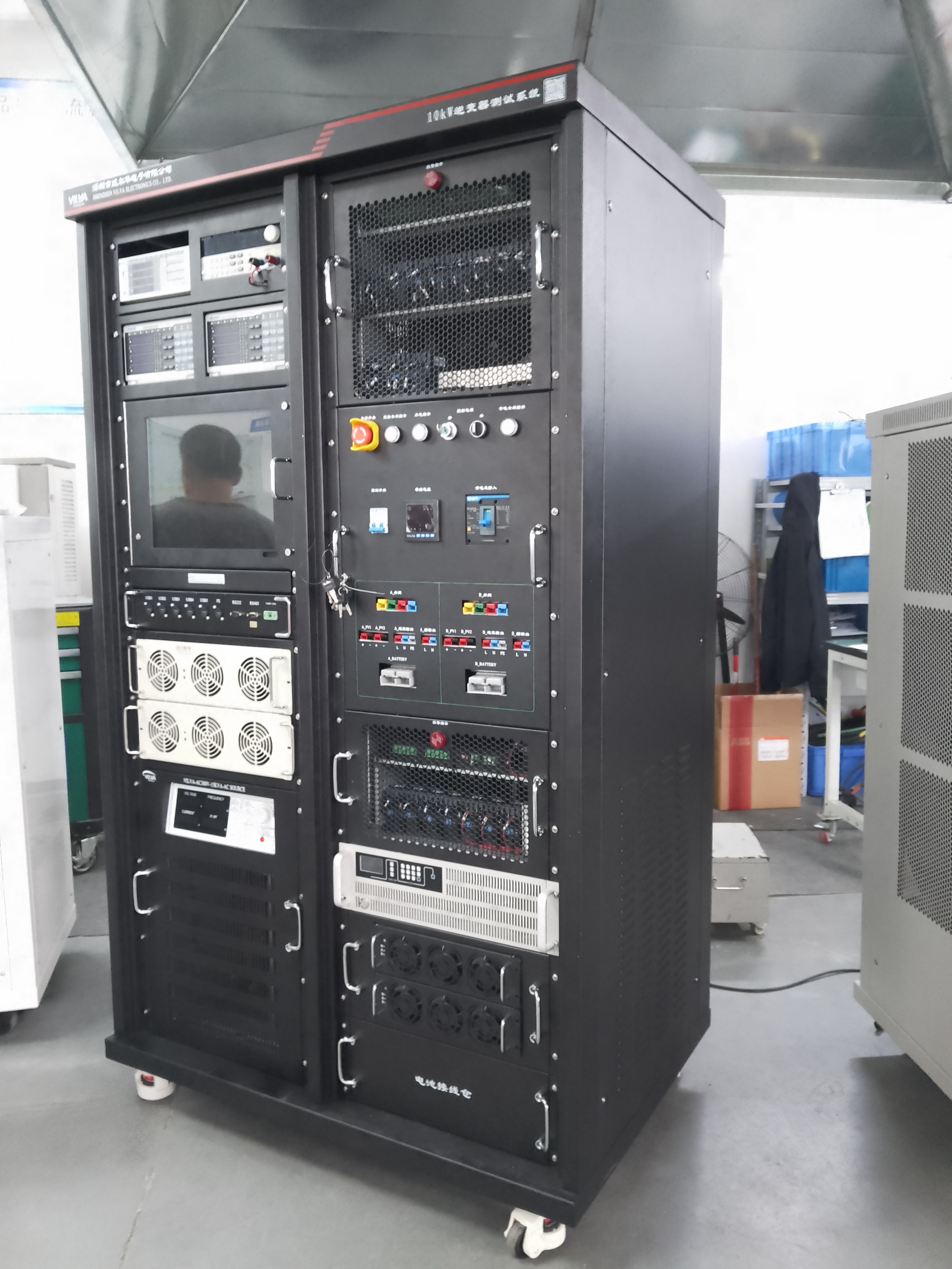 VILVA 10KW 三相儲(chǔ)能逆變器 ATE 測試平臺(tái)